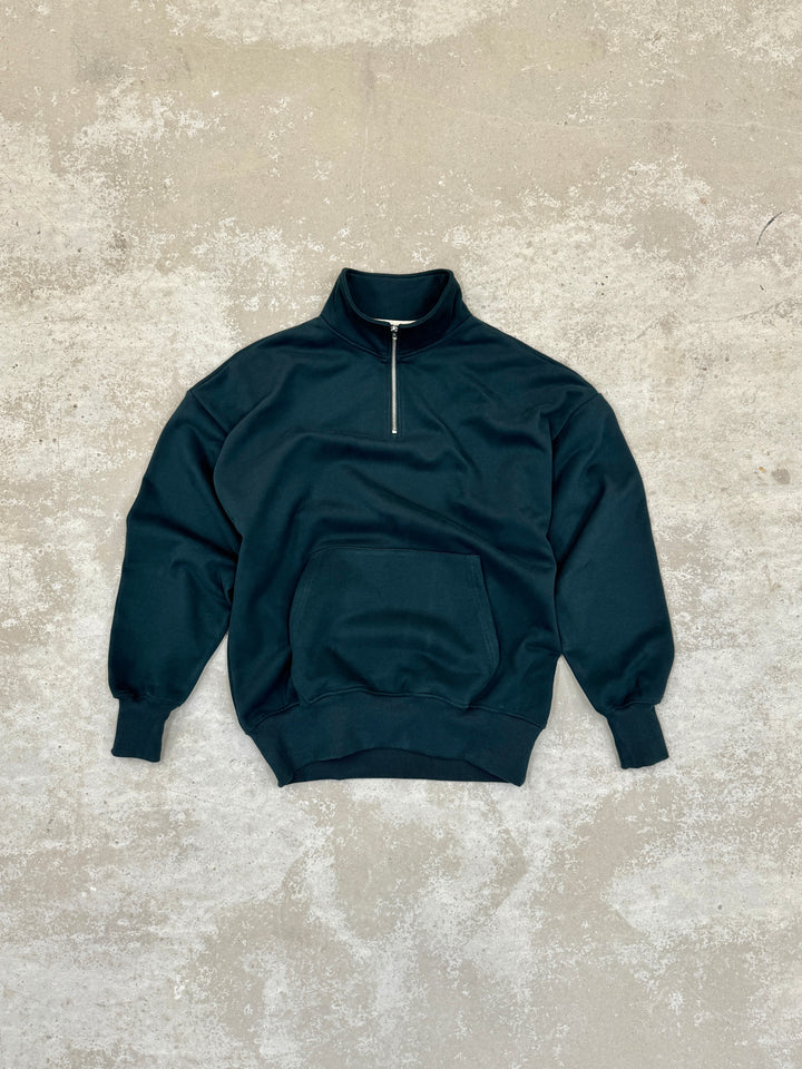 Oversized 1/4 Zip - British Racing Green