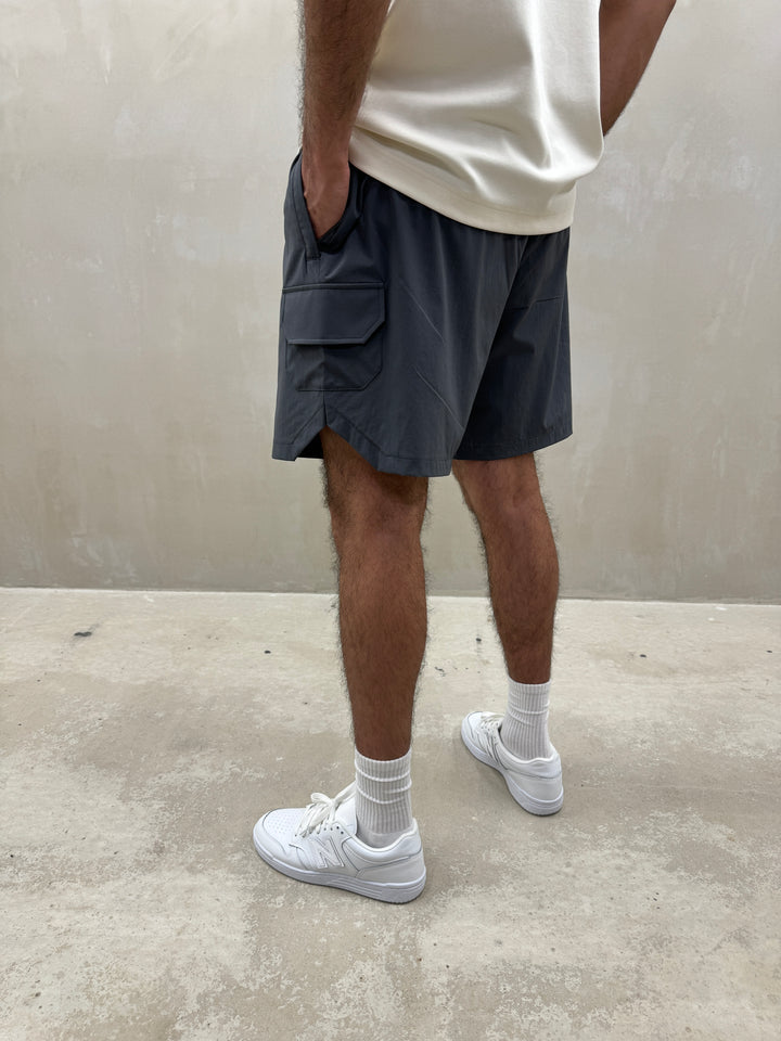 Utility Cargo Shorts - Graphite Grey