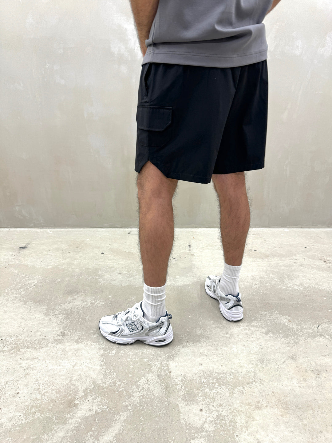 Utility Cargo Shorts - Obsidian Black