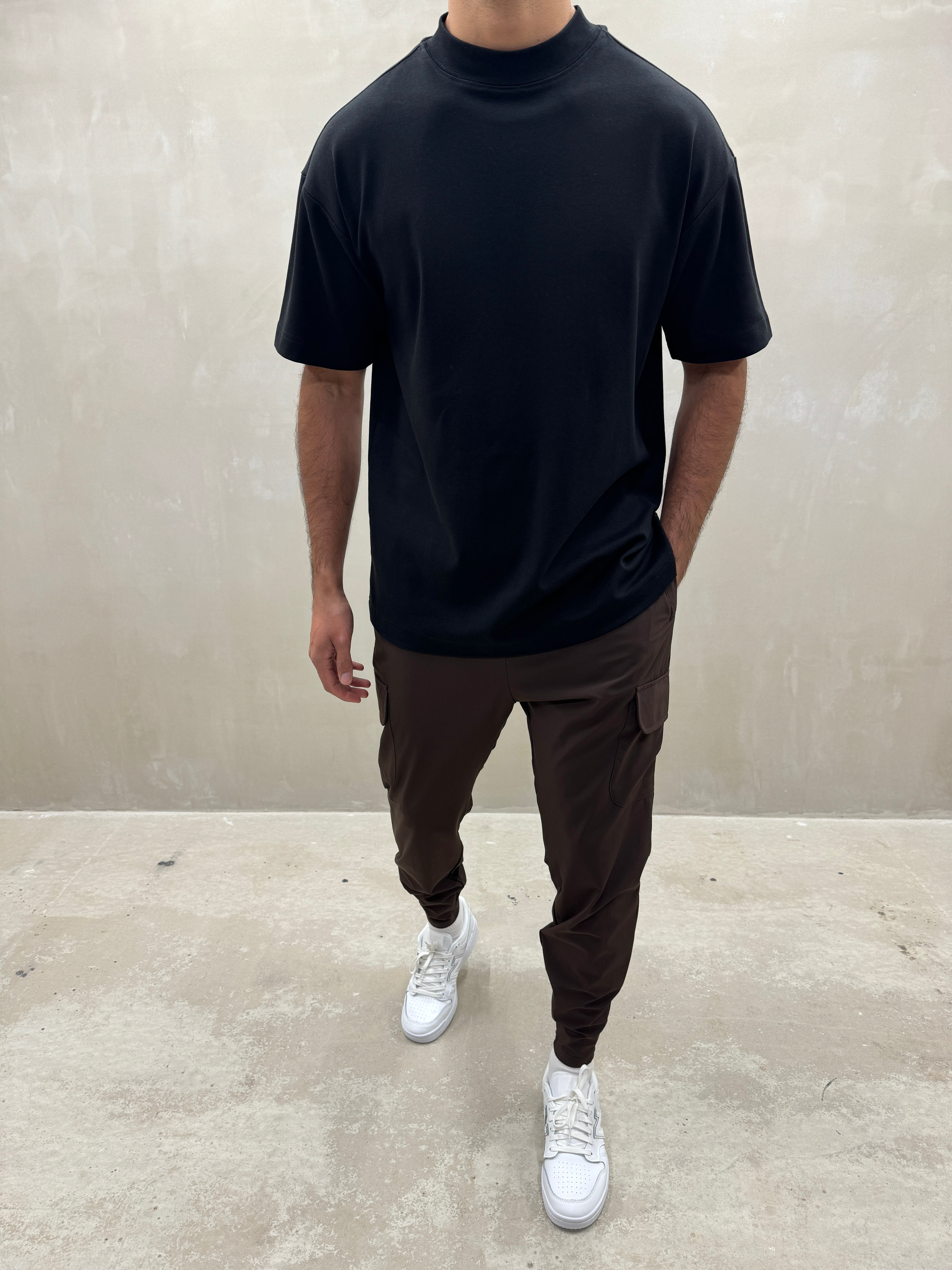 Oversized T-shirt - Obsidian Black – LOST WILL
