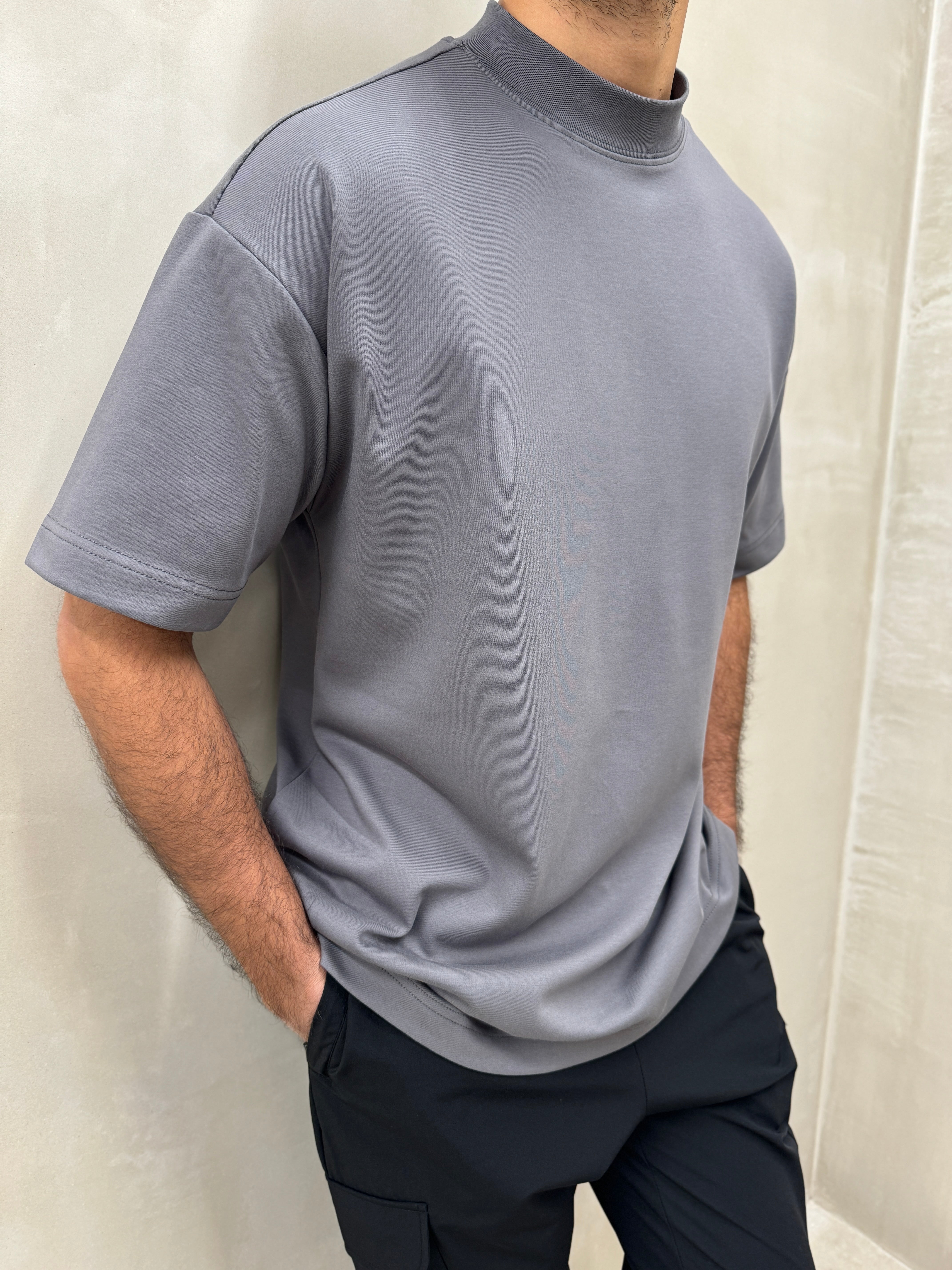 Tシャツ・カットソー ENTIRE STUDIOS Graphite Cotton Oversize T-Shirt Oversized T-shirt - Graphite Grey – LOST WILL